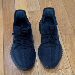 Men’s black Yeezys
